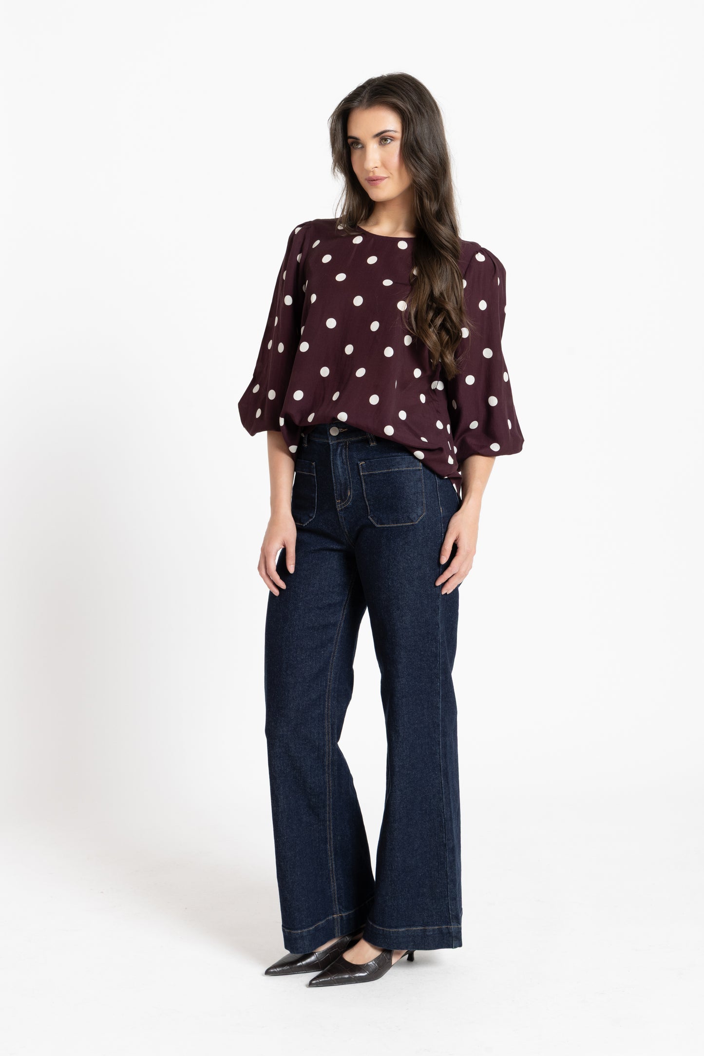 Brilliance Blouse in Affogato Spot