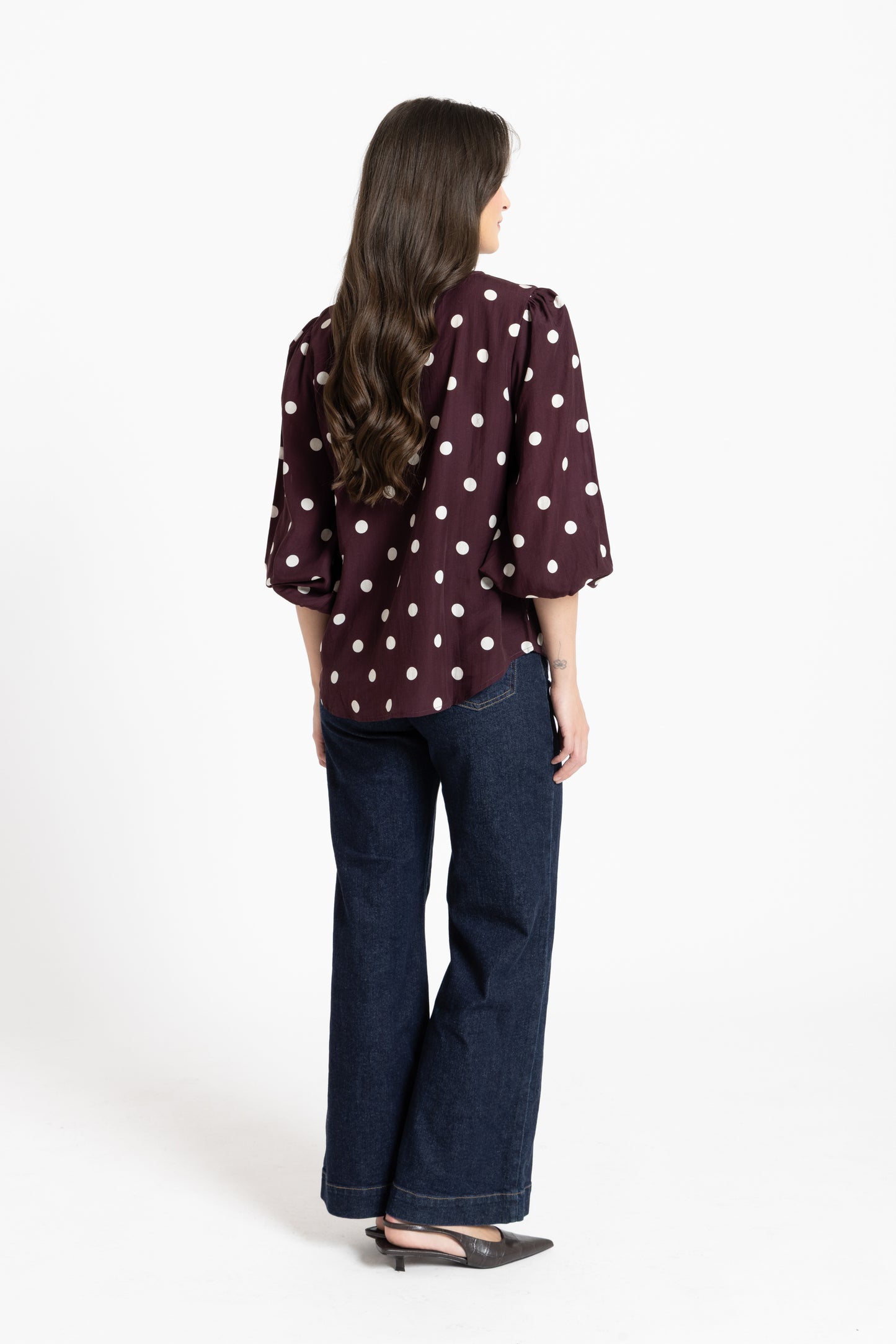 Brilliance Blouse in Affogato Spot
