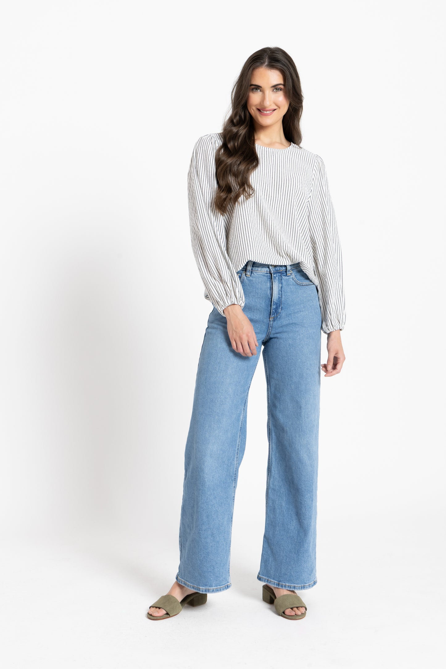 Brilliance Blouse in Stripe