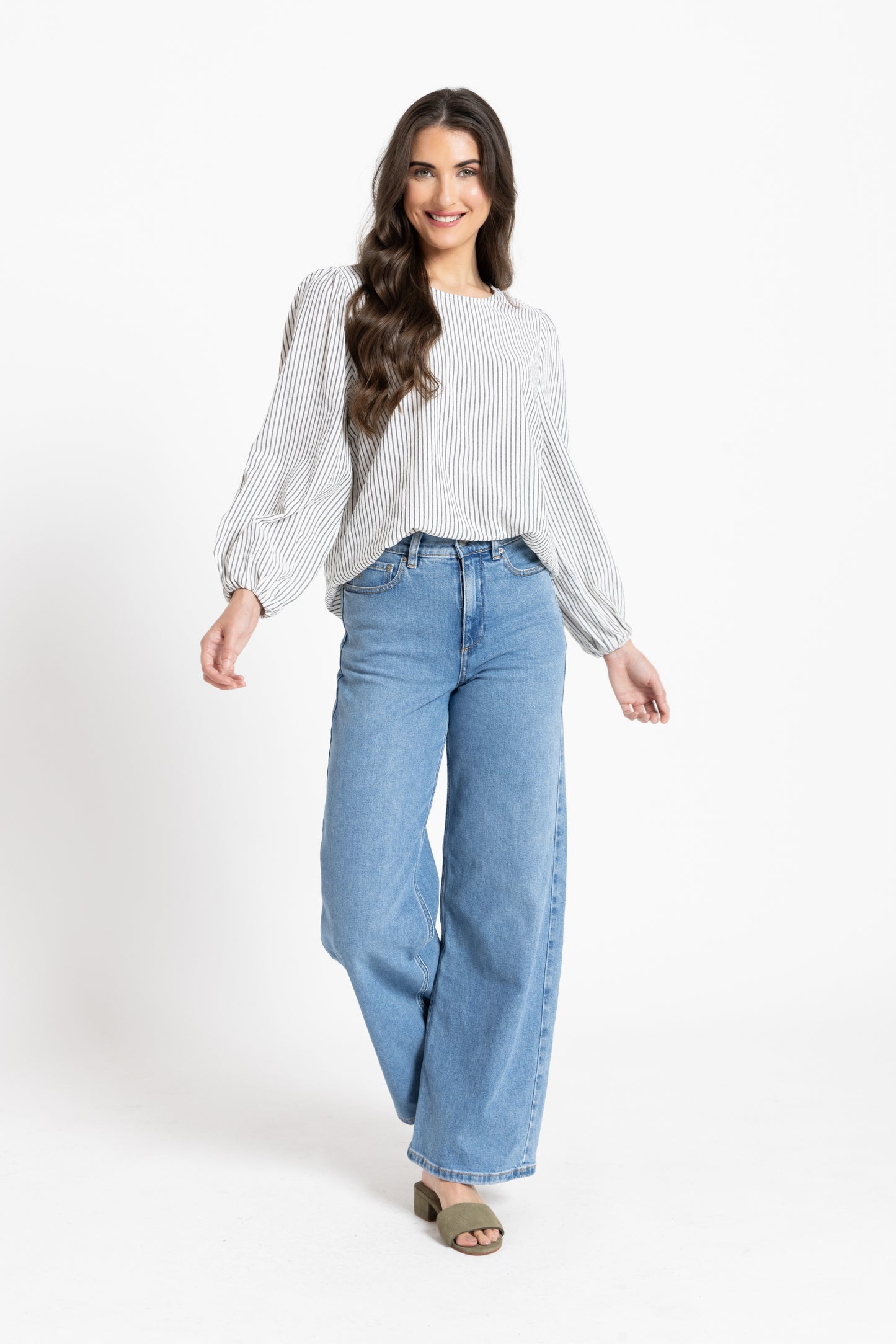 Brilliance Blouse in Stripe