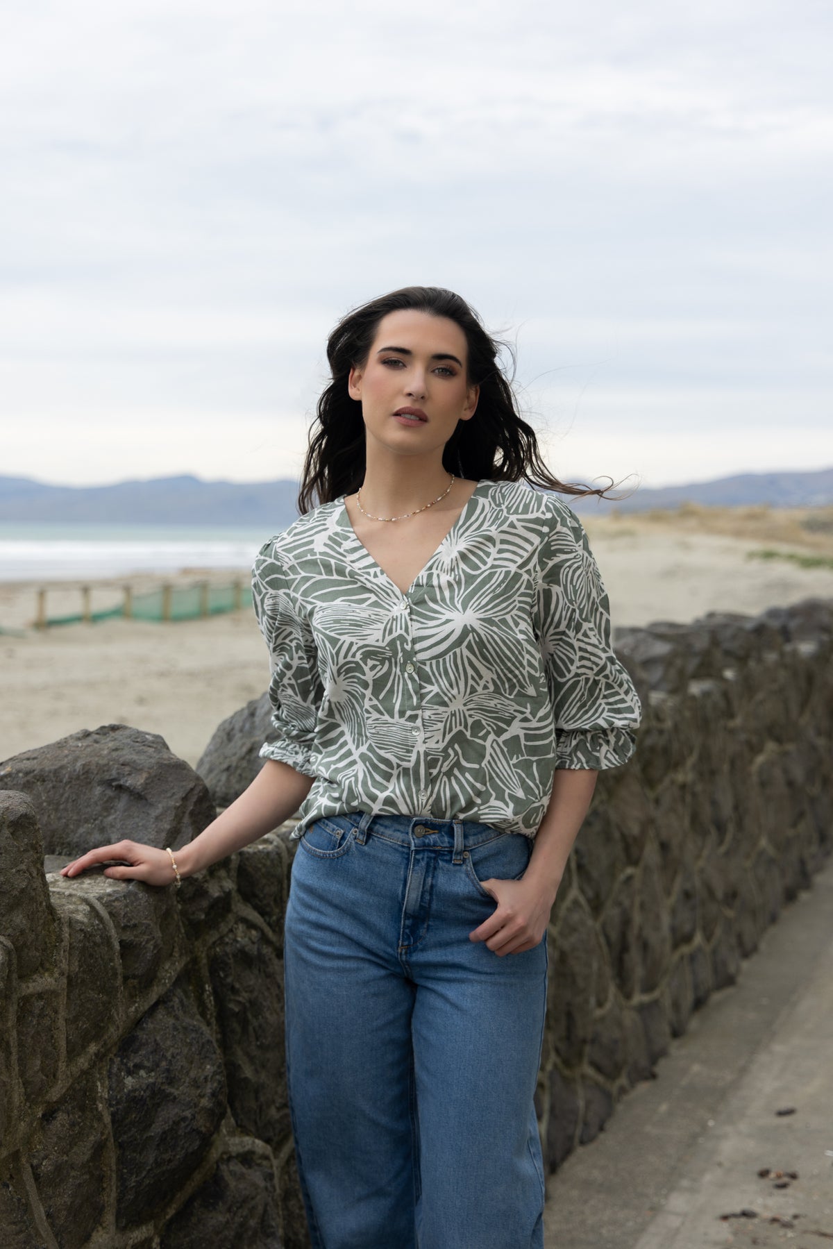 Bobbie Blouse - Summer Sage