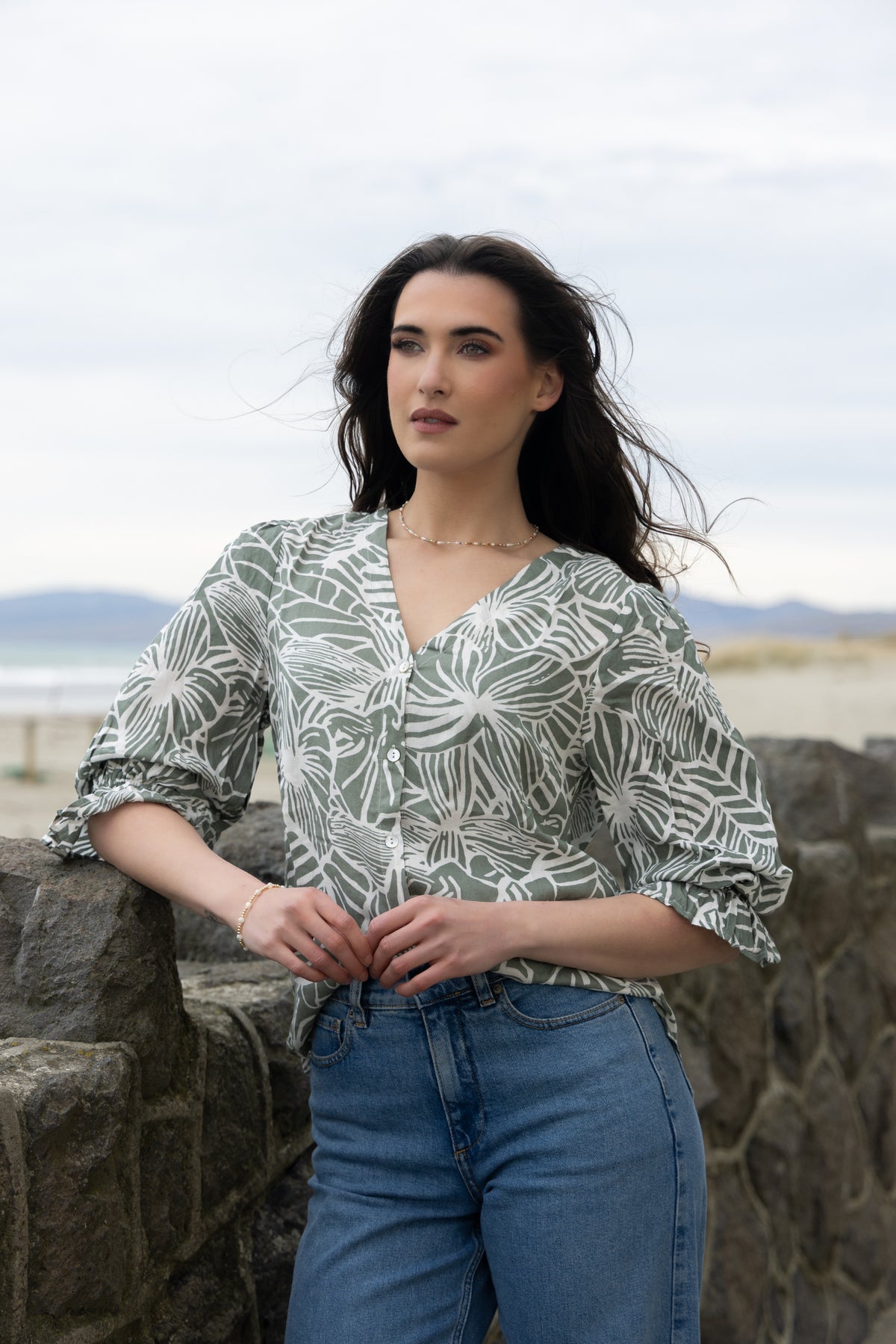 Bobbie Blouse - Summer Sage