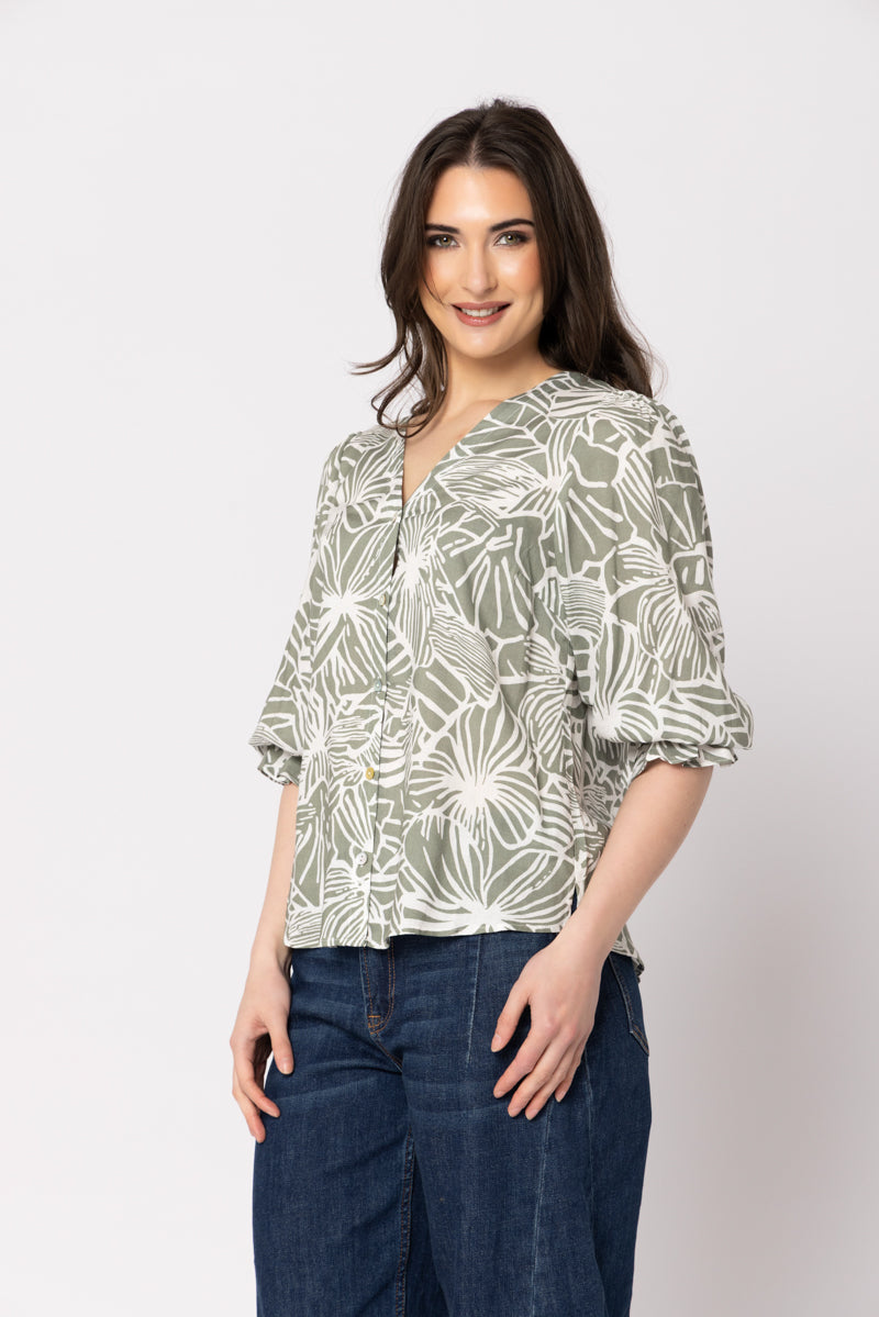 Bobbie Blouse - Summer Sage
