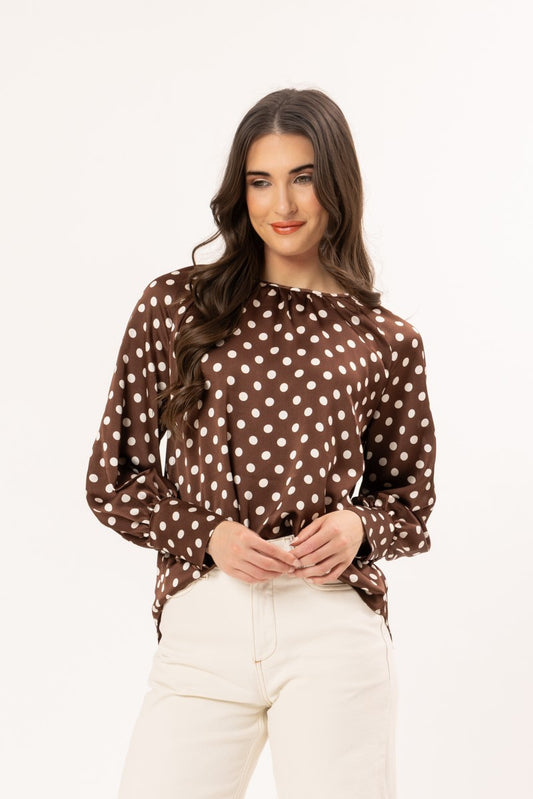 Centred Top in Walnut Spot
