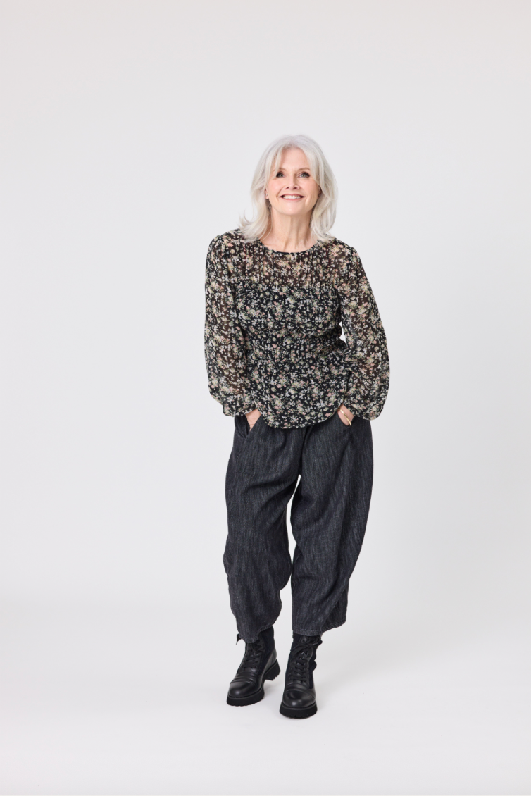 Freja Top Bouquet Print