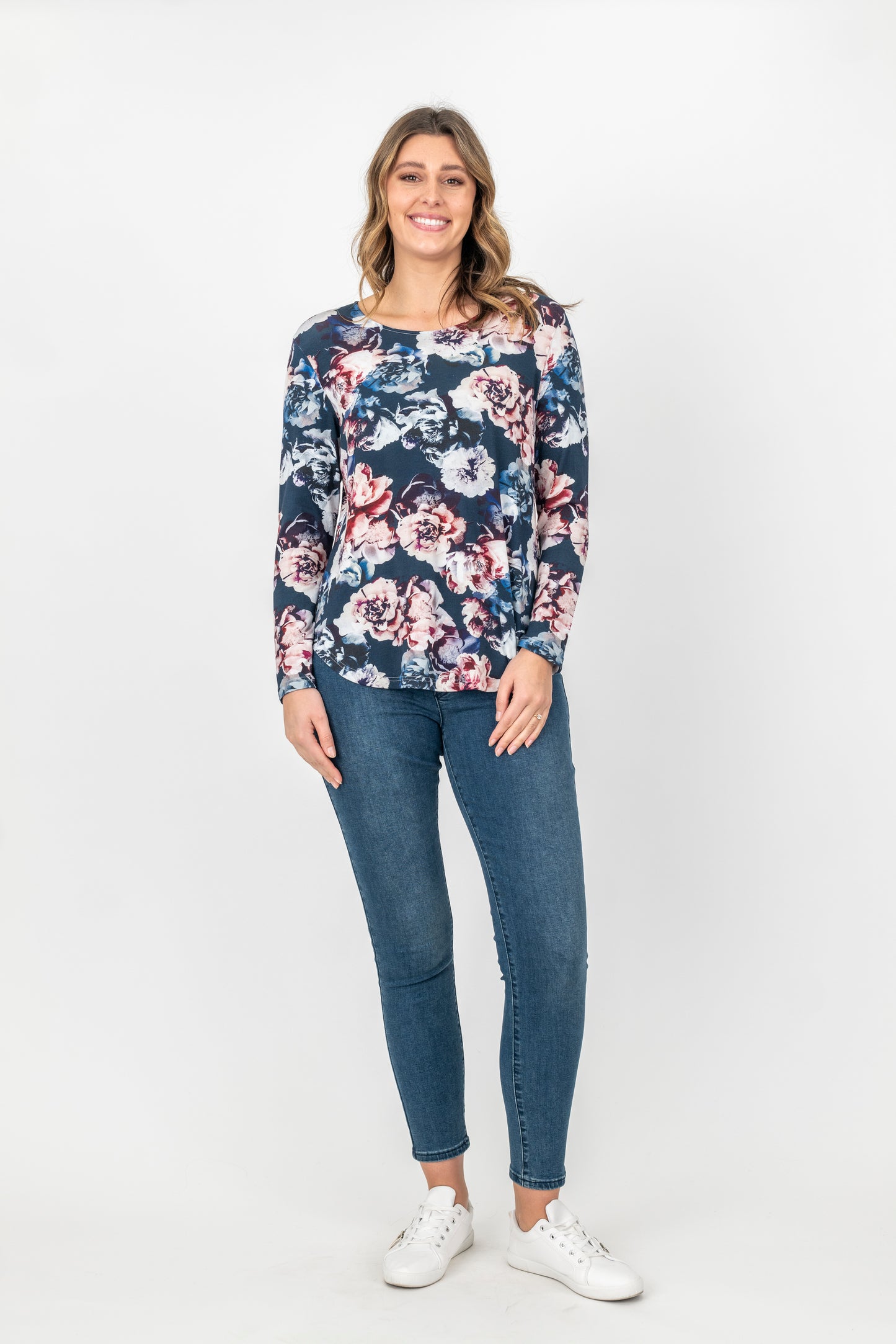 Maglia - Top - W479.999 - Blue/Pink Floral - 50% Off