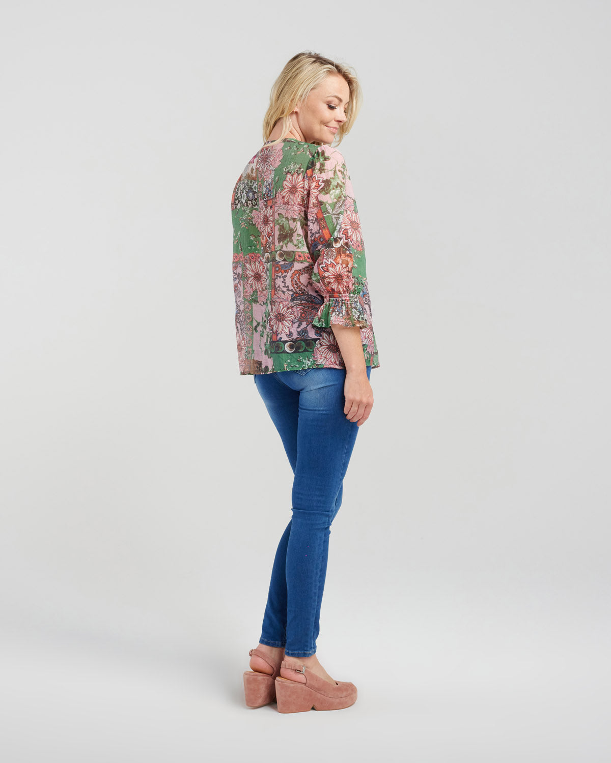 Zafina - Ashley Top - Z1010-1 - Paisley Mix