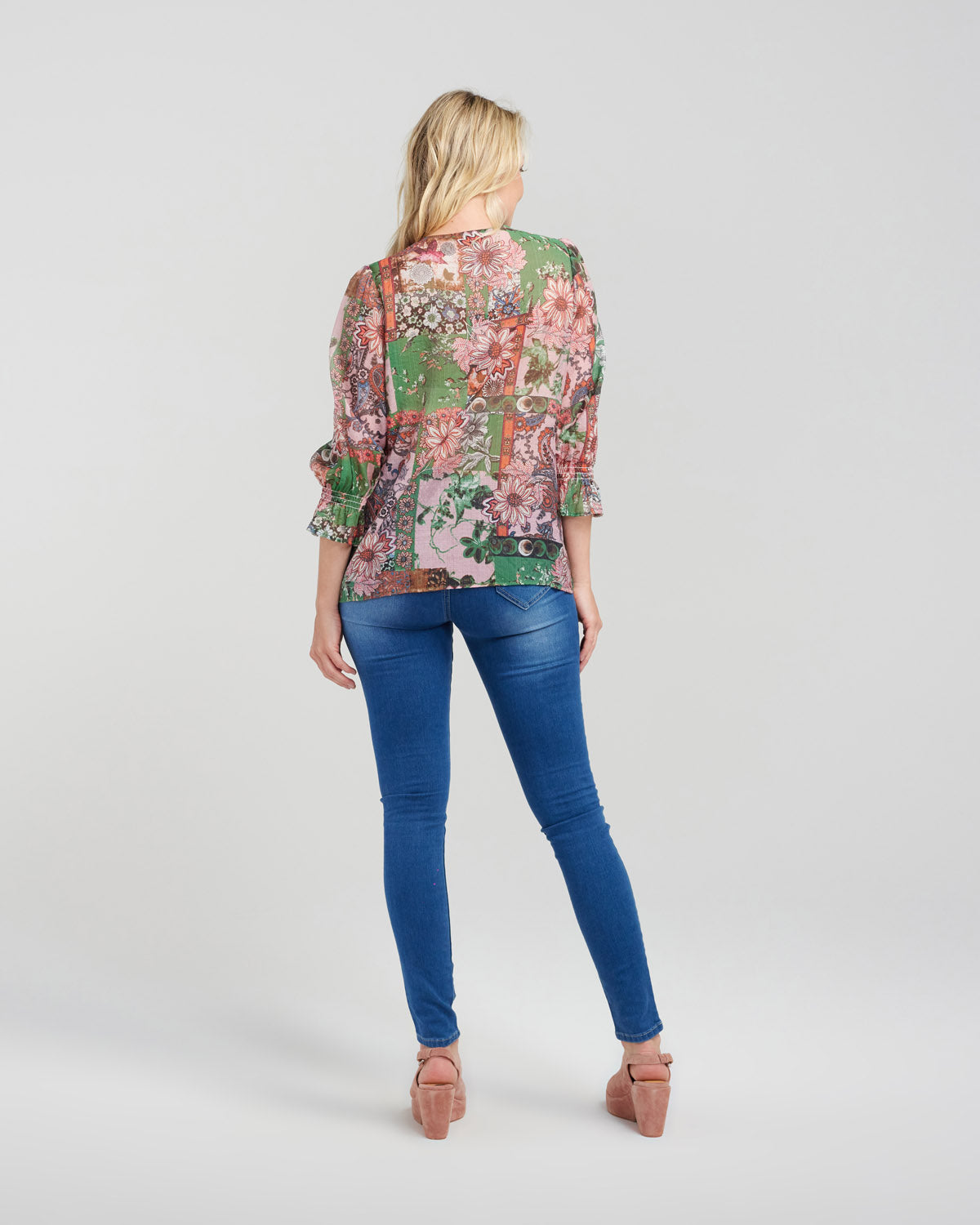 Zafina - Ashley Top - Z1010-1 - Paisley Mix