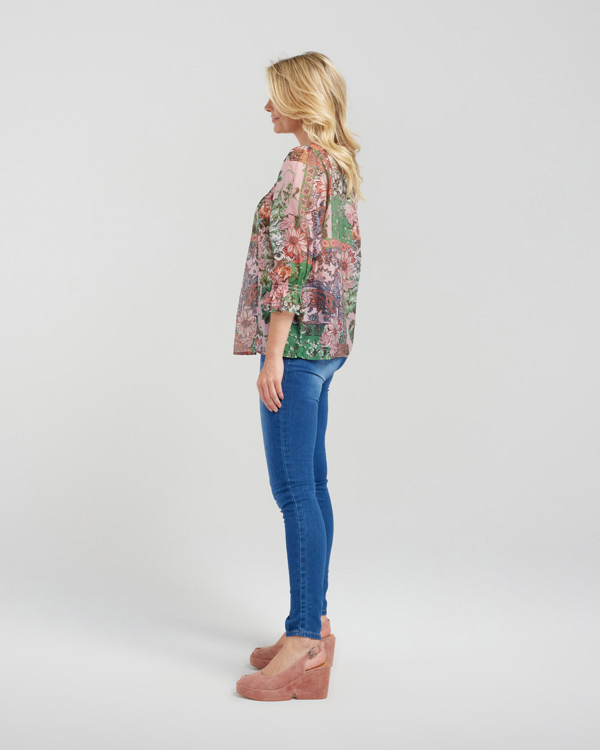 Zafina - Ashley Top - Z1010-1 - Paisley Mix