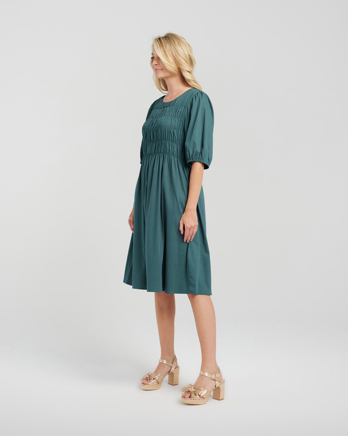 Zafina - Sienna dress - Z1059A - Deep Green