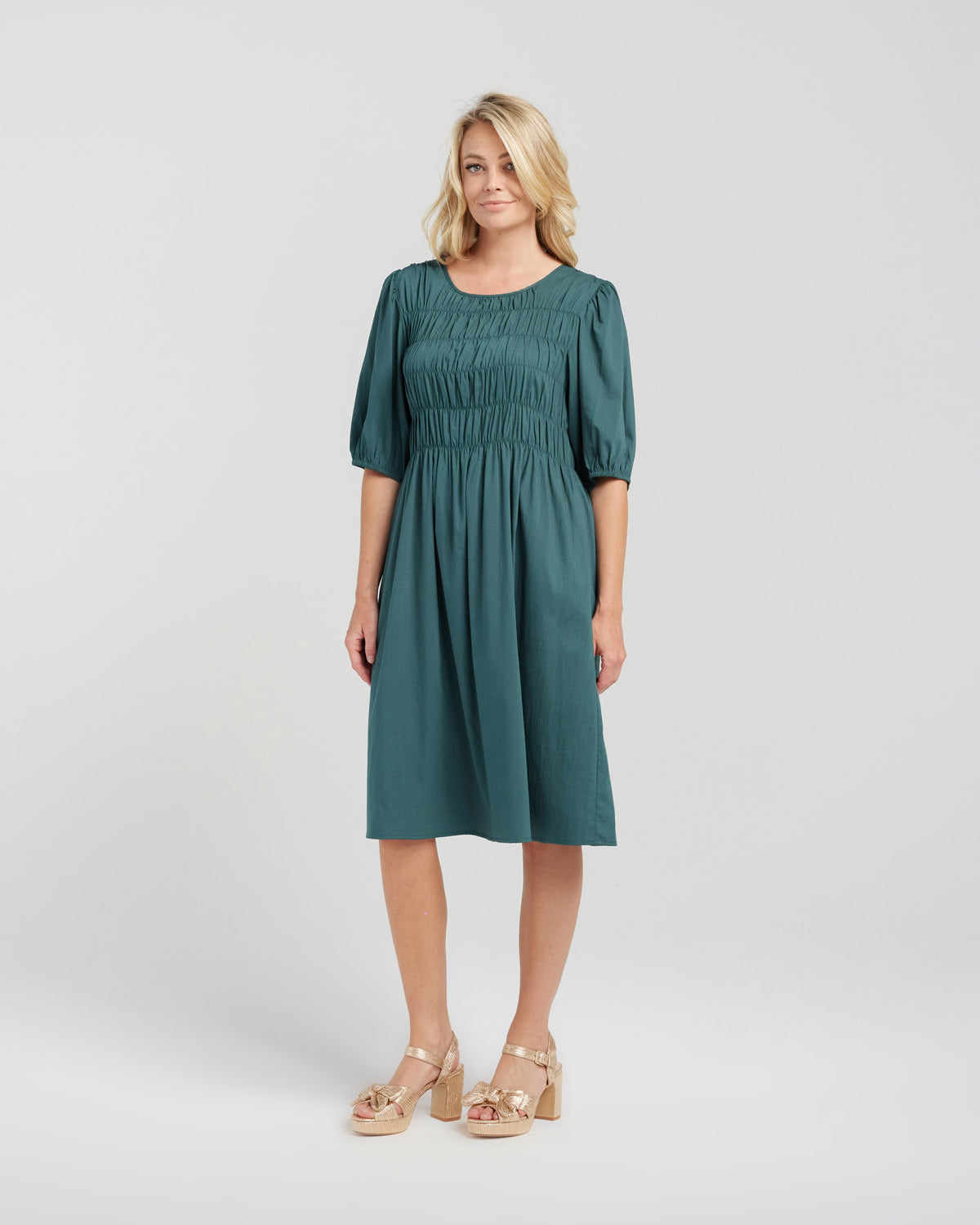 Zafina - Sienna dress - Z1059A - Deep Green