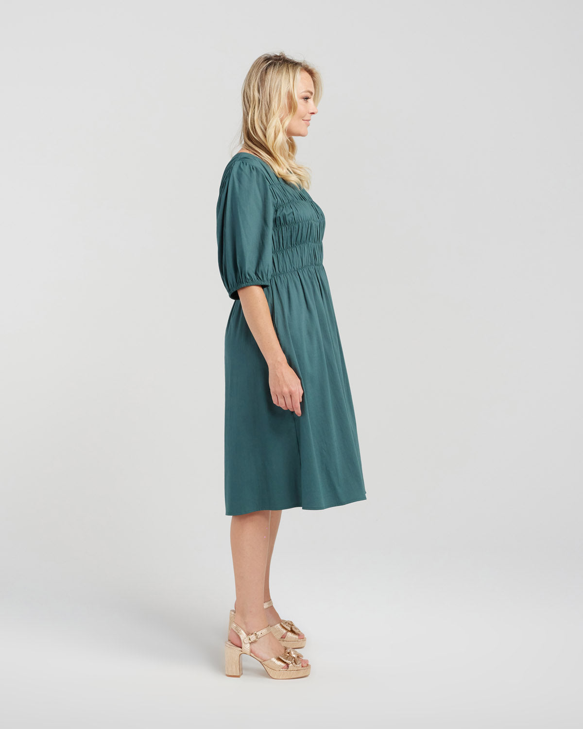 Zafina - Sienna dress - Z1059A - Deep Green