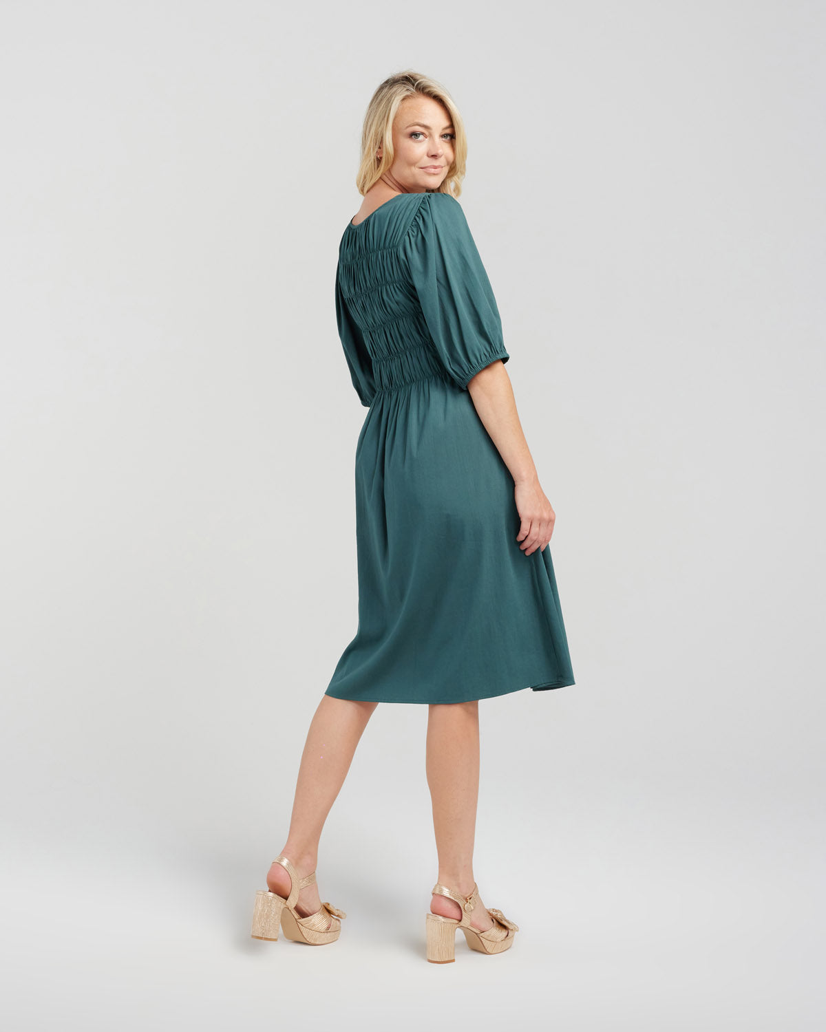 Zafina - Sienna dress - Z1059A - Deep Green