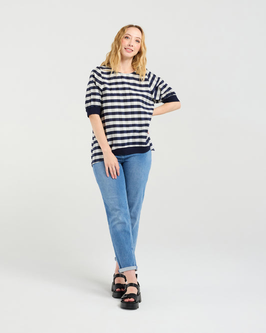 Havana Top Navy Check