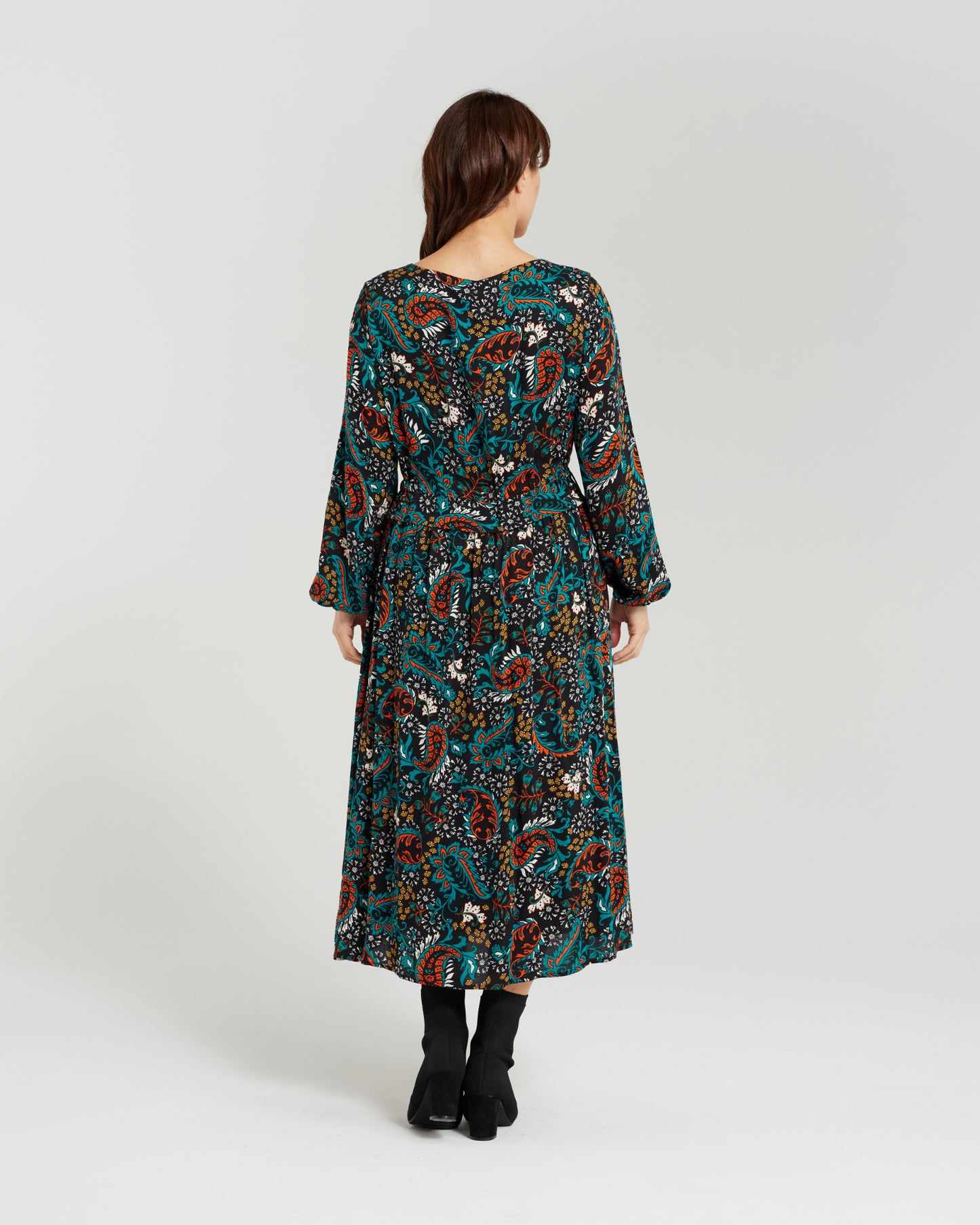 Zafina - Phaedra Dress - Black Flax