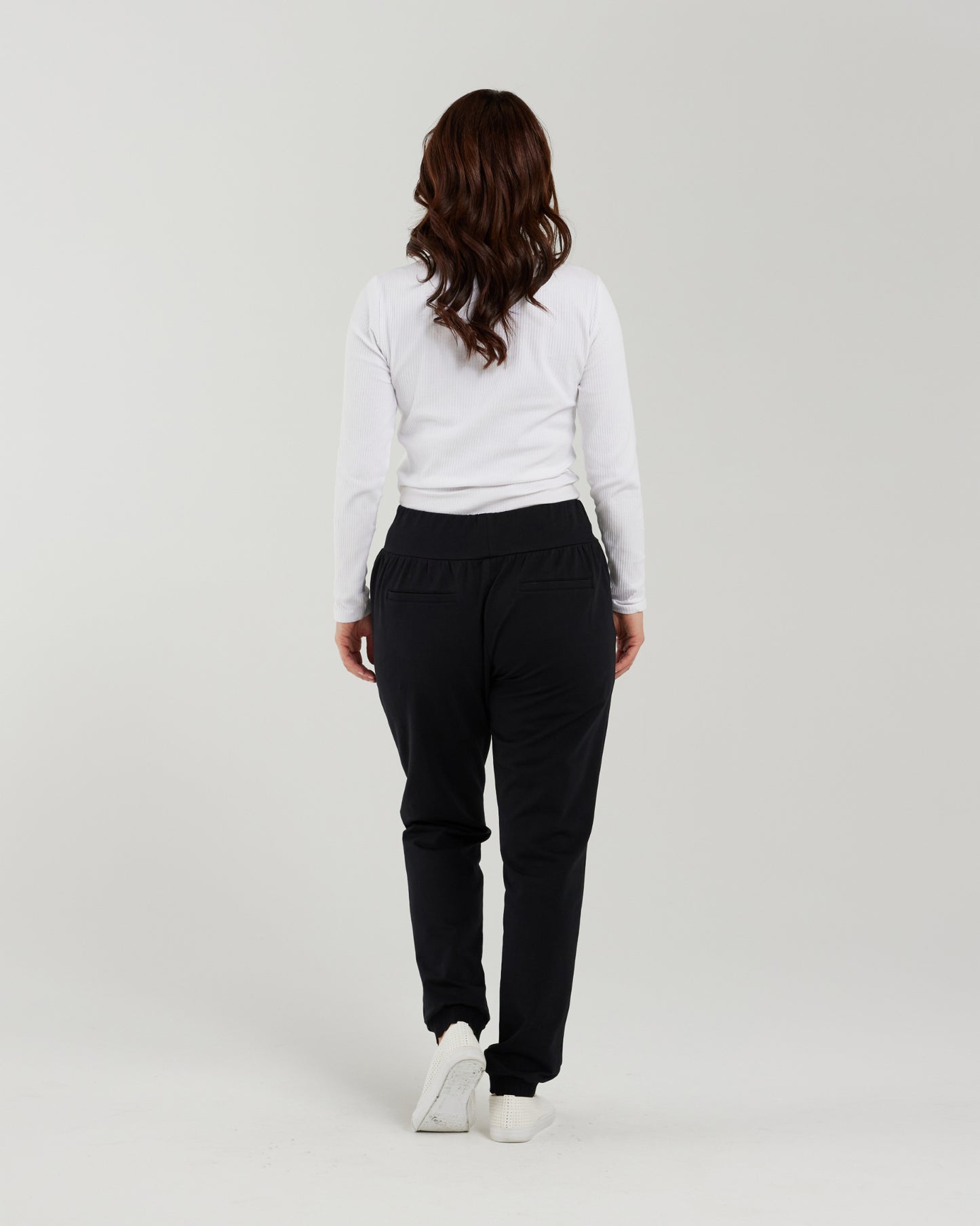 Zafina - Audrey Cotton Pull On Pant - Black - Due 1st March