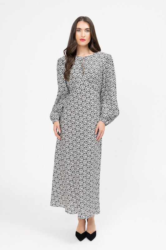 Elegant Dress Linear Weave