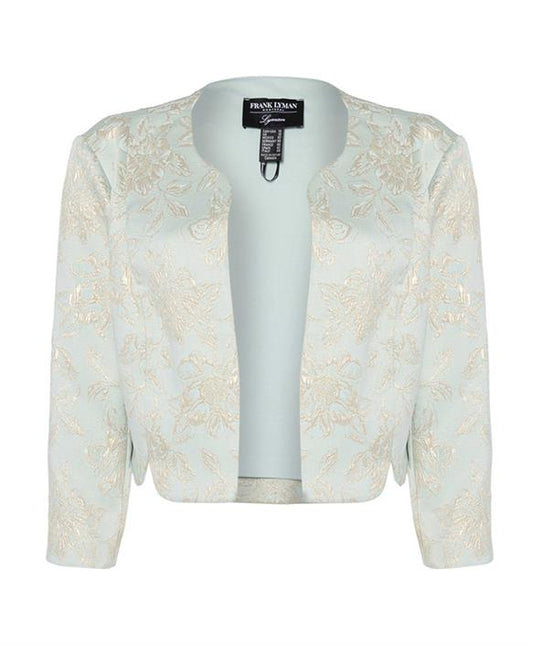 Embroidered Bolero Seagreen/Gold - Now $40