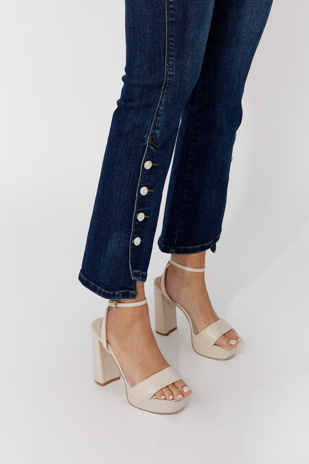 Demin Pant - Dark Blue with buttons