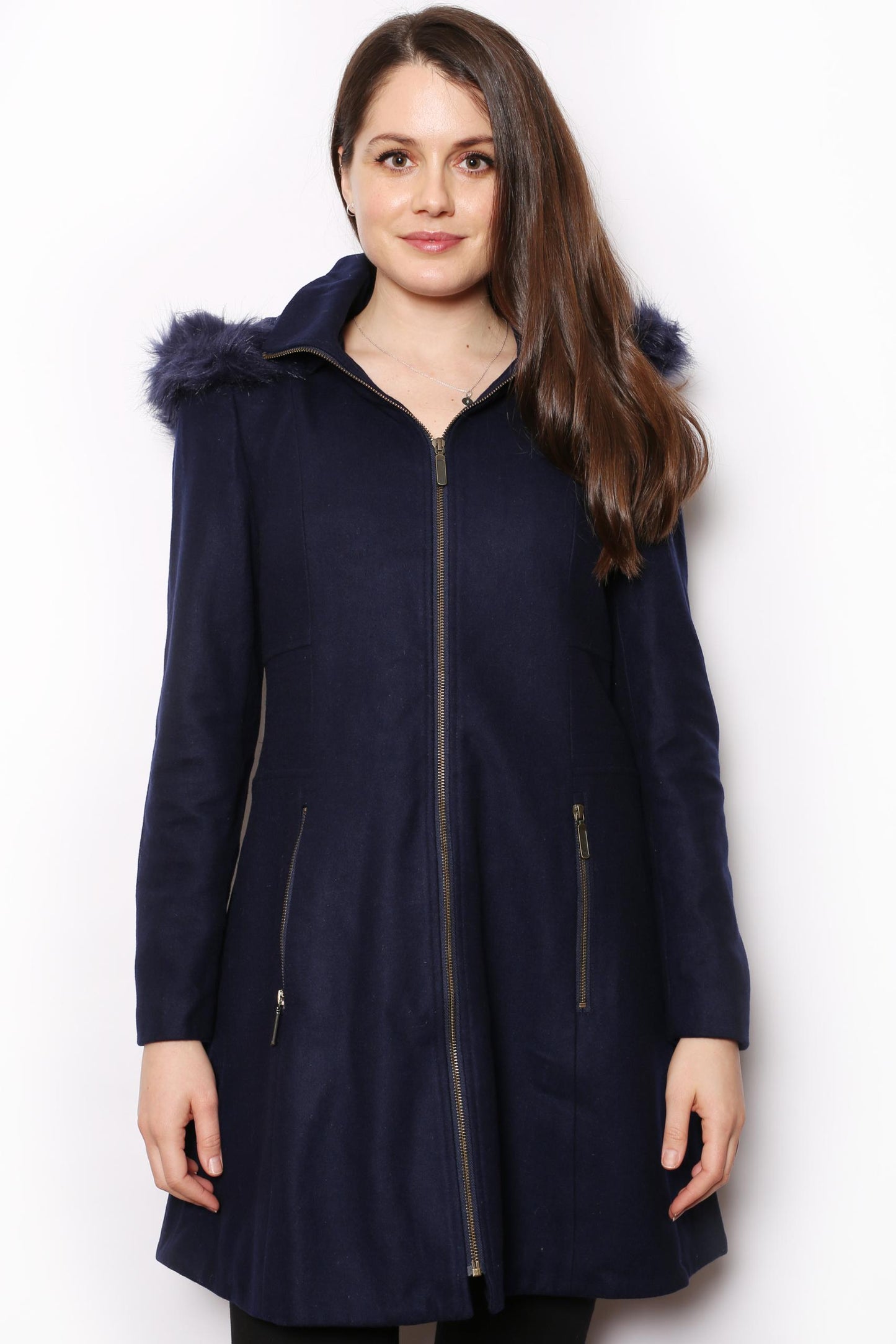 Sabena - Skirt Hem Wool. - BLACK  Blend Coat - S127-3 - Black 1 x 16 left
