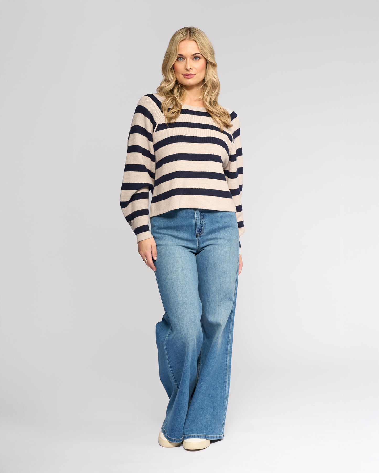 Juno Sweater - Ink Stripe