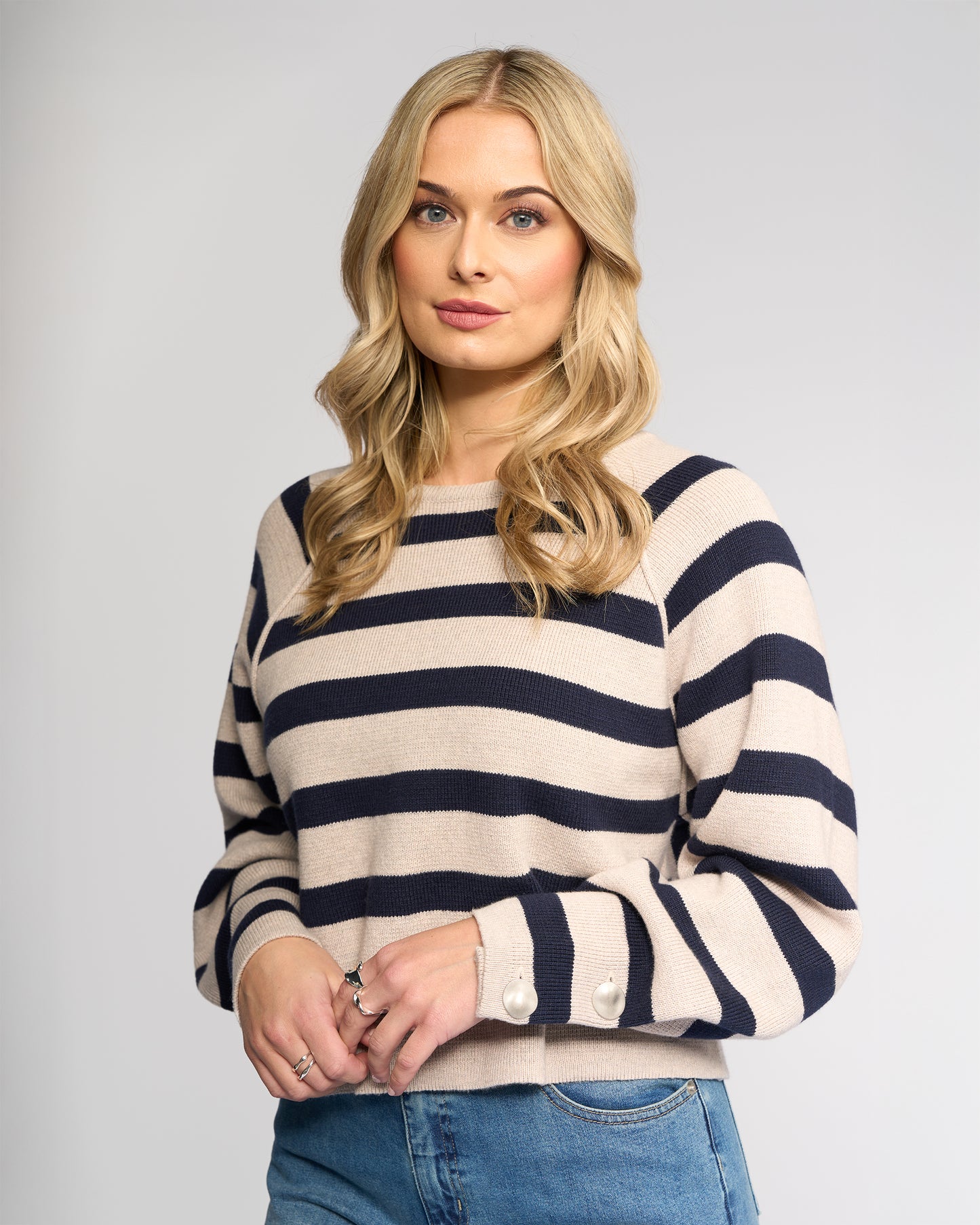 Juno Sweater - Ink Stripe