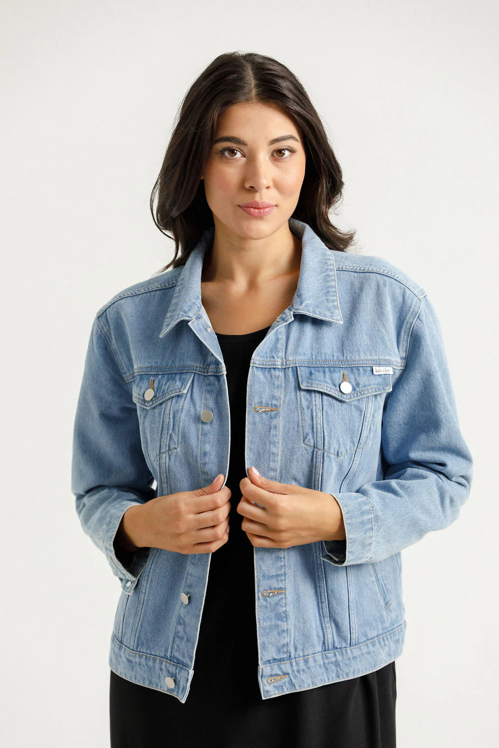 Home-lee - Olly Jacket - Stonewash Denim - HLD711