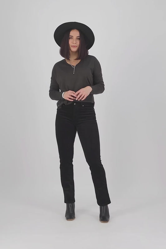 Straight Leg Cords 5911M Black