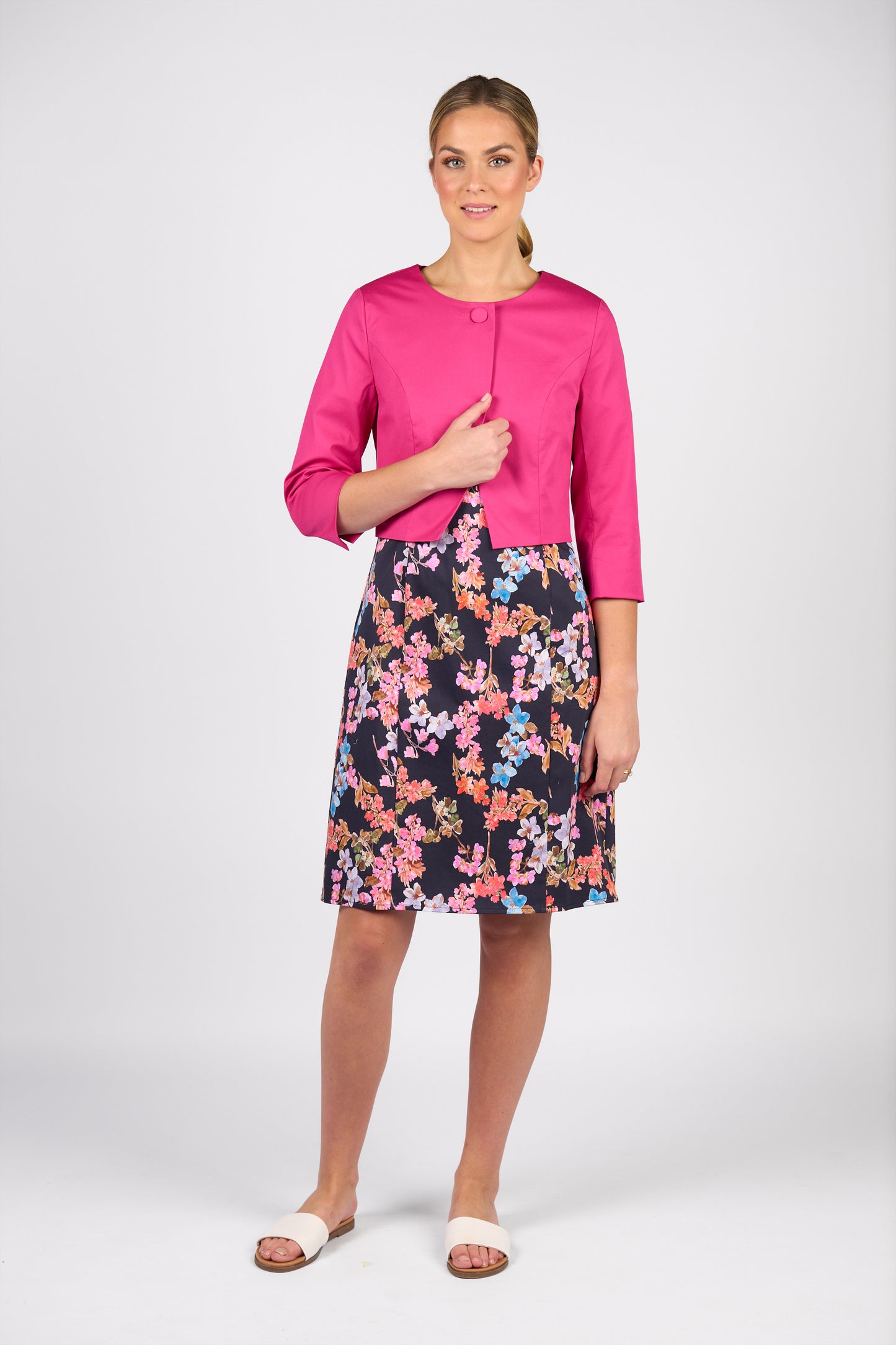 Cropped Jacket - 2087 - Wildberry