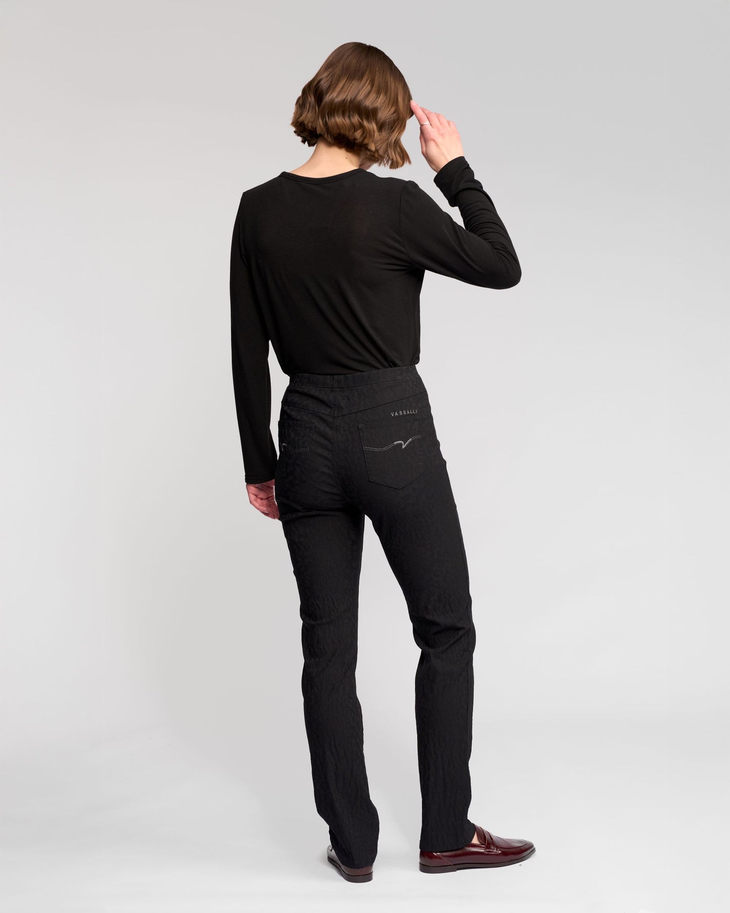 Bay Embossed Pull On - 234AF - Black