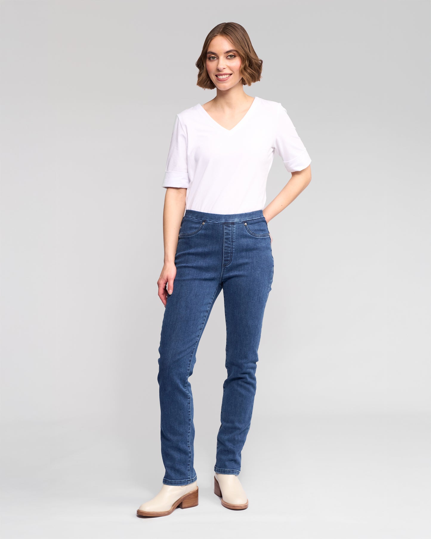 Bay Denim Pull On - 234DN - Brushed Indigo
