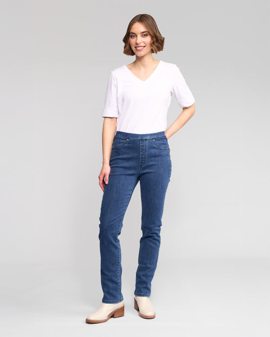 Bay Denim Pull On - 234DN - Brushed Indigo