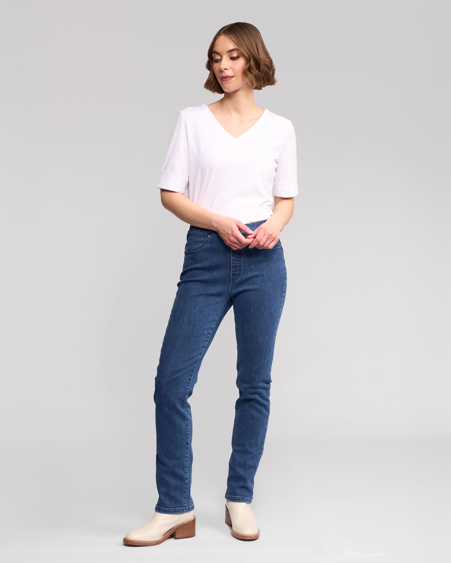 Bay Denim Pull On - 234DN - Brushed Indigo