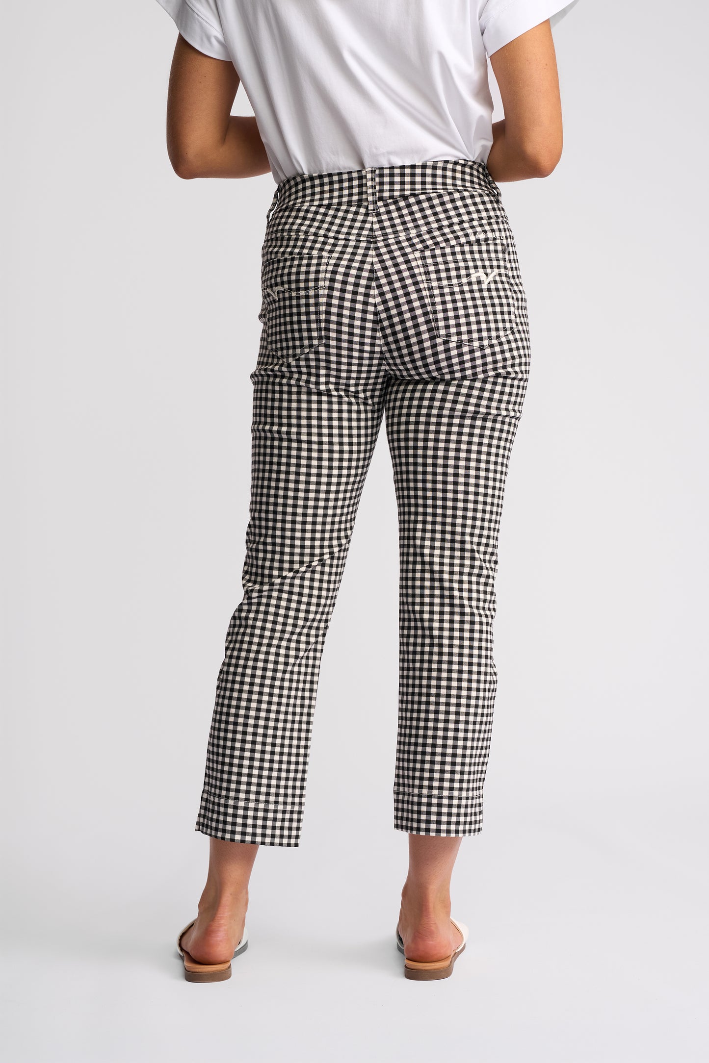 297 - Tint Pull On Pant - Black Gingham - (Due 2nd Week Aug)