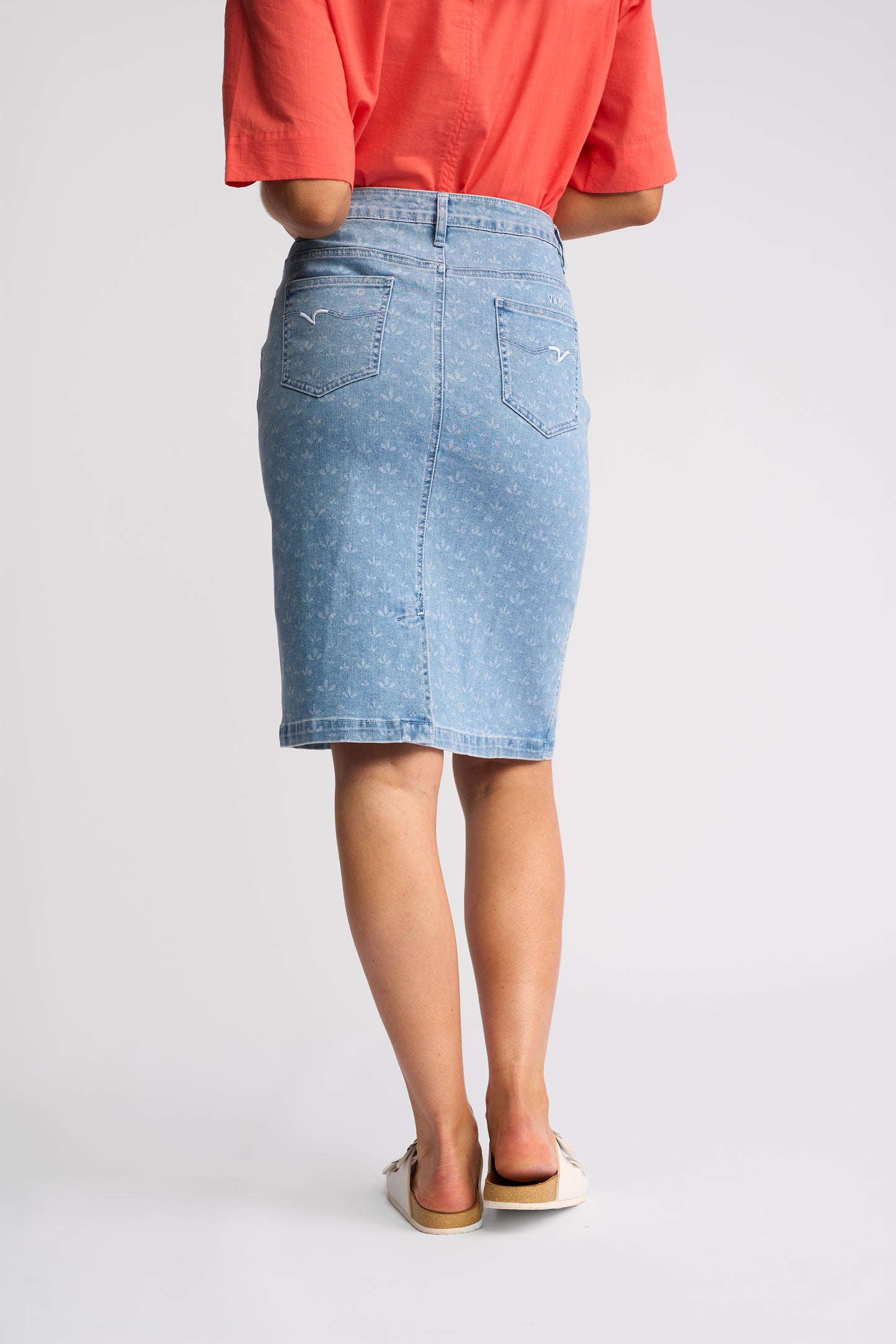 372AV - Poppy Skirt - Meadow Denim (Due 3rd Week Aug)