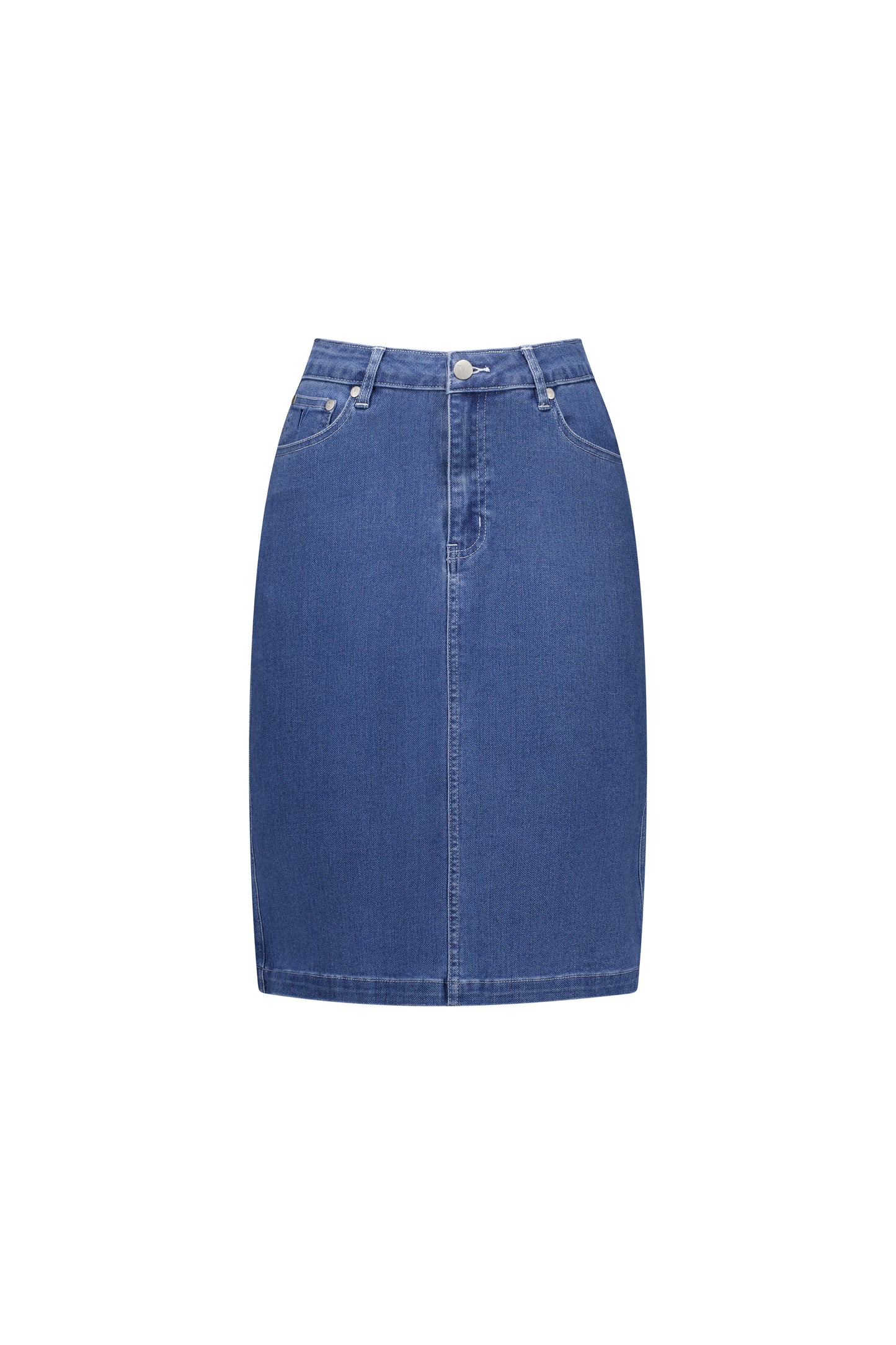Denim Skirt -372AV - Blue Hue