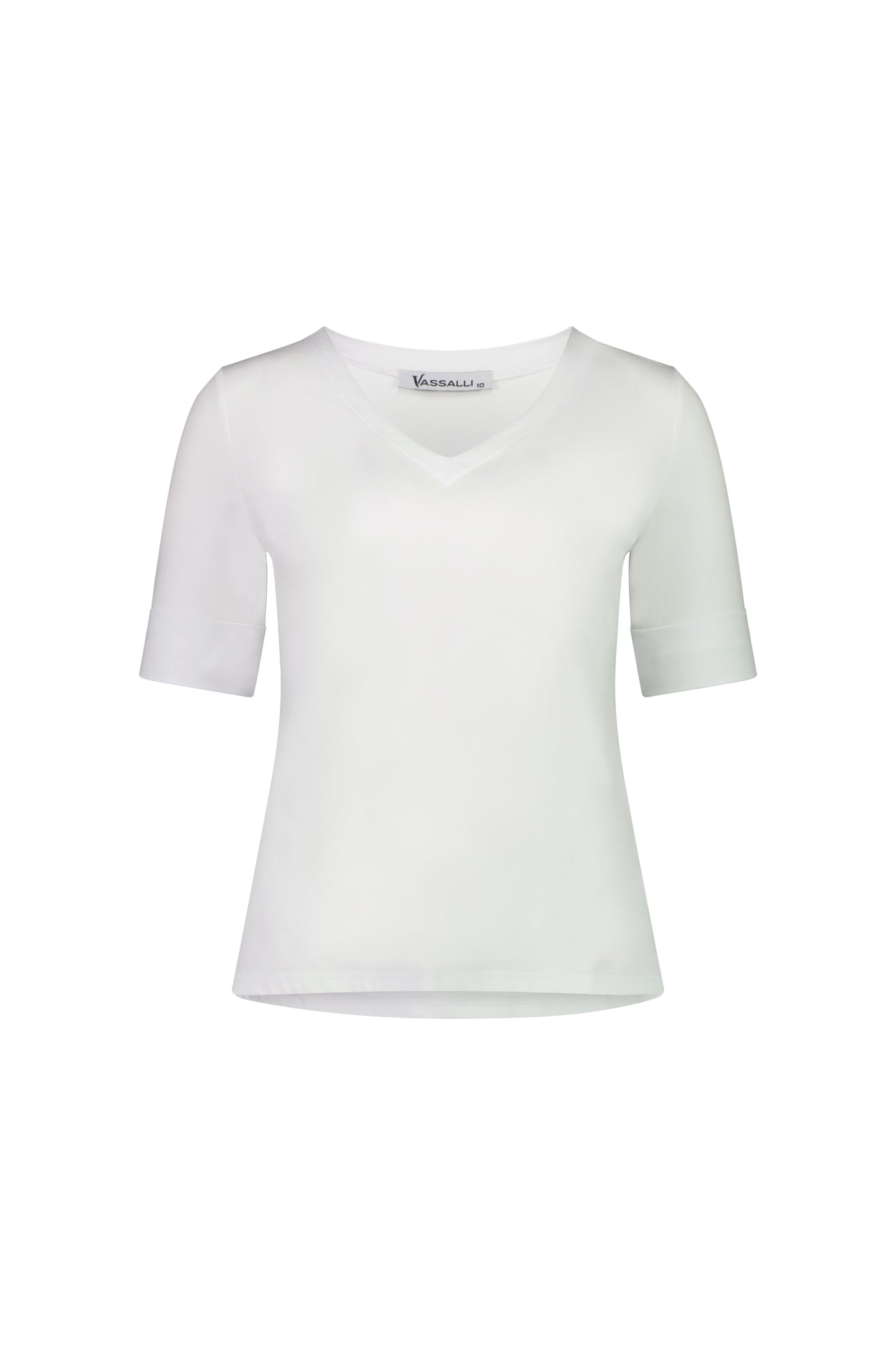 Vee Neck Tee - 4264 - White