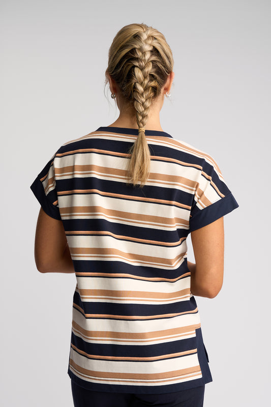 4363S - Thea Top - Multi Stripe