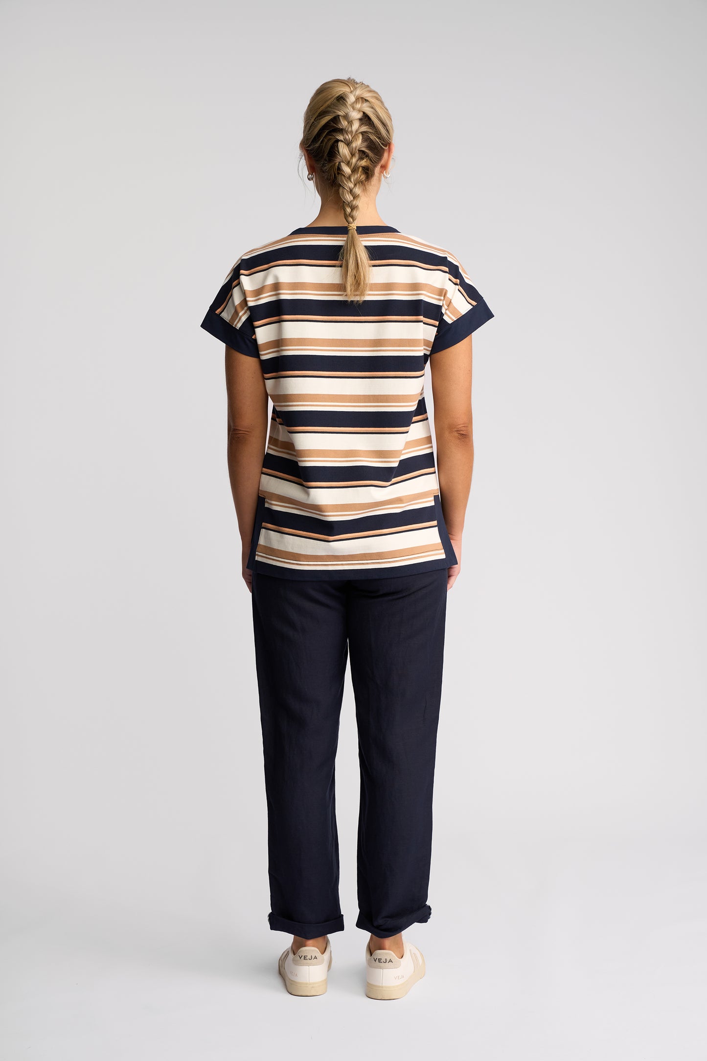 4363S - Thea Top - Multi Stripe