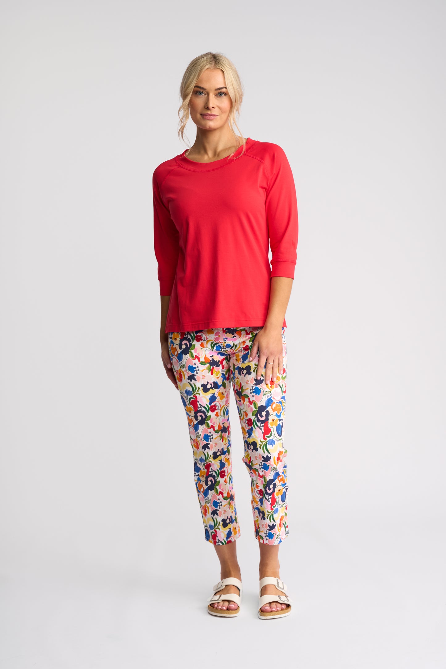 4381 - Canyon Top - Raspberry (3/4 Sleeve)