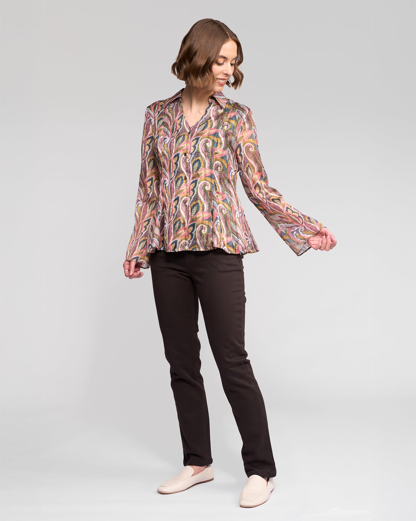 Valley Chiffon Shirt - Sable