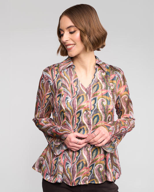Valley Chiffon Shirt - Sable