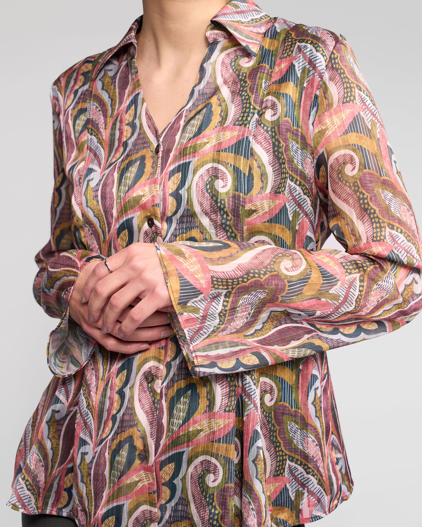 Valley Chiffon Shirt - Sable