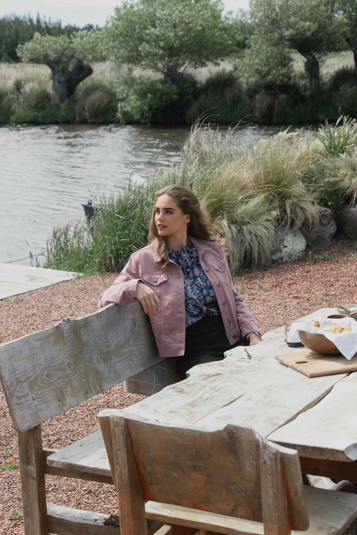 Core Cord Jacket - Dusky Pink