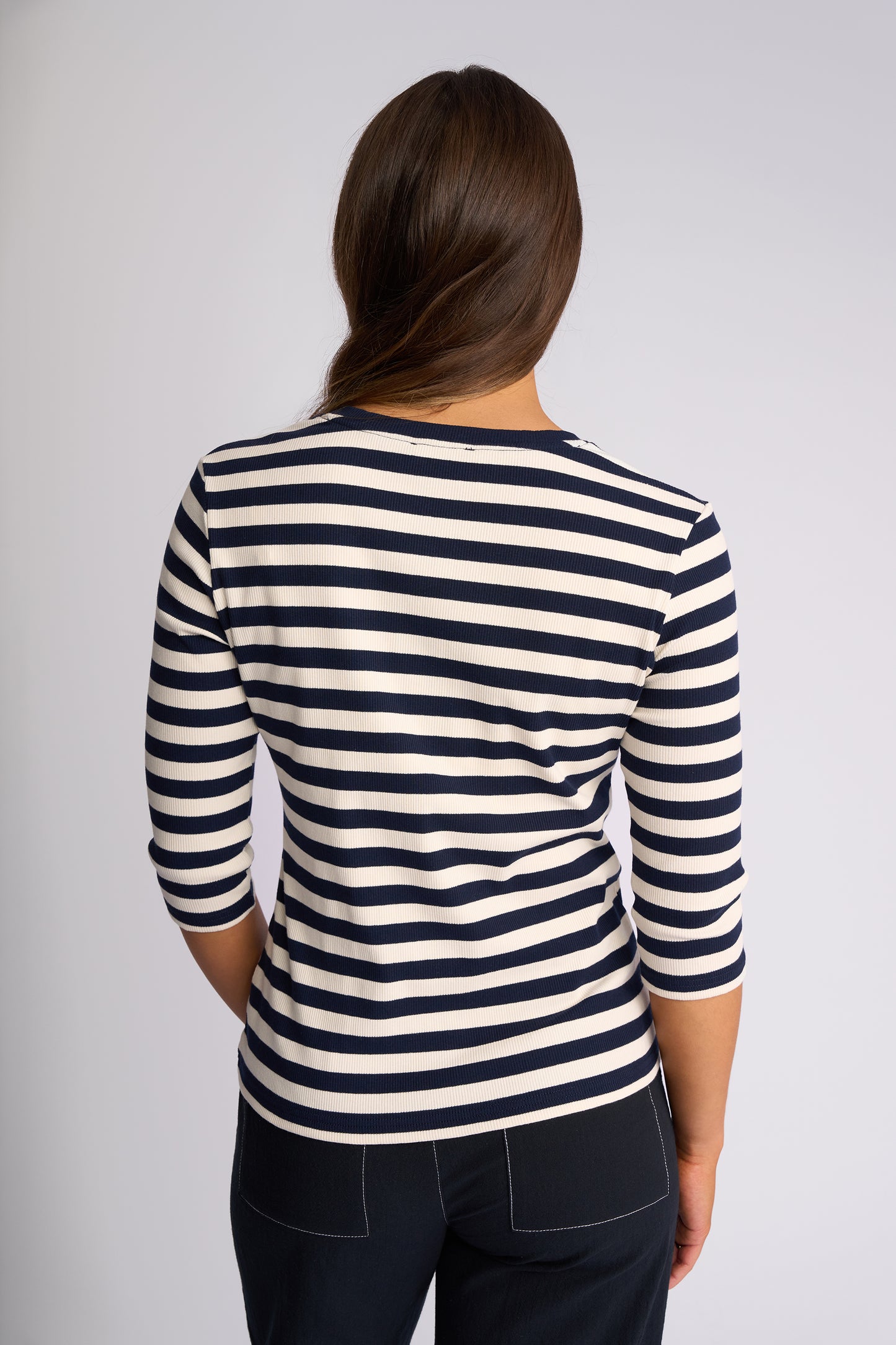 4511 - Callie Top - Ink/Cream