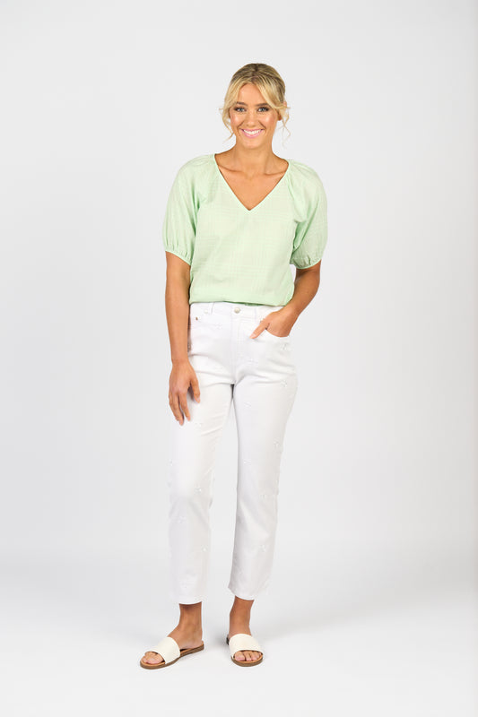 Ankle Grazer - 5013 - White Denim