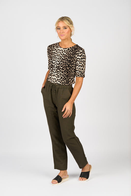 Ankle Grazer Pant - 5016 - Khaki