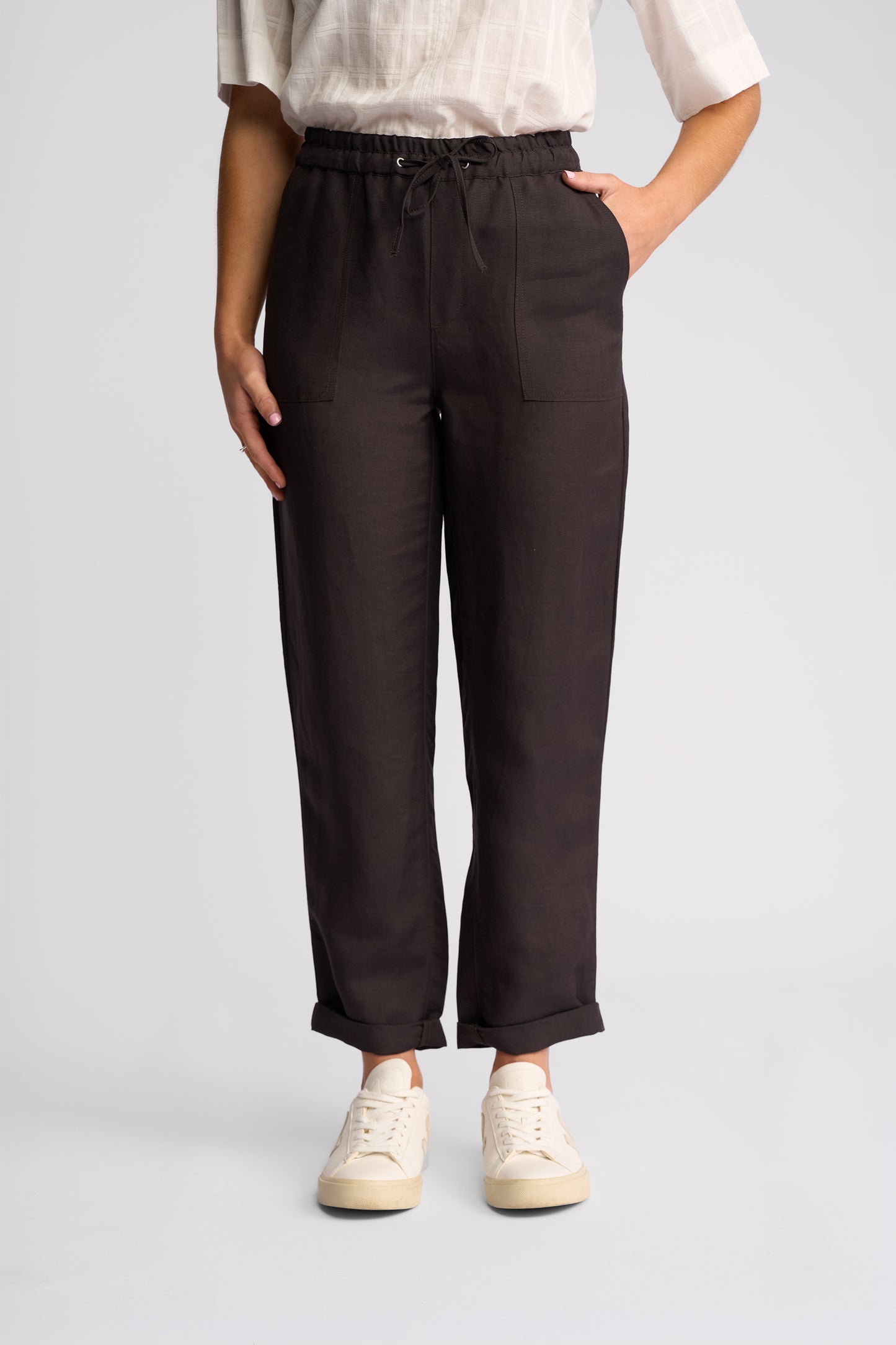 5016 - Oxford Pant - Chocolate - (Due 2nd Week Aug)