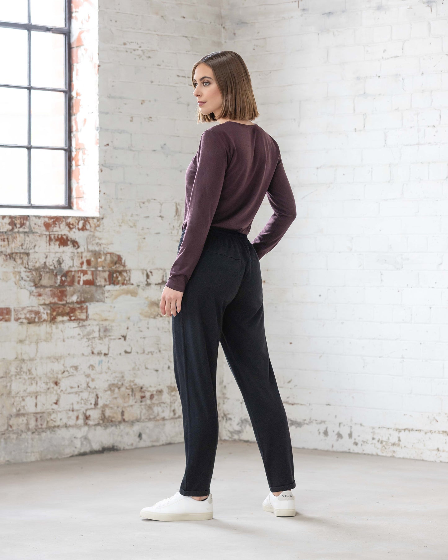 Walker Merino Pant - Black