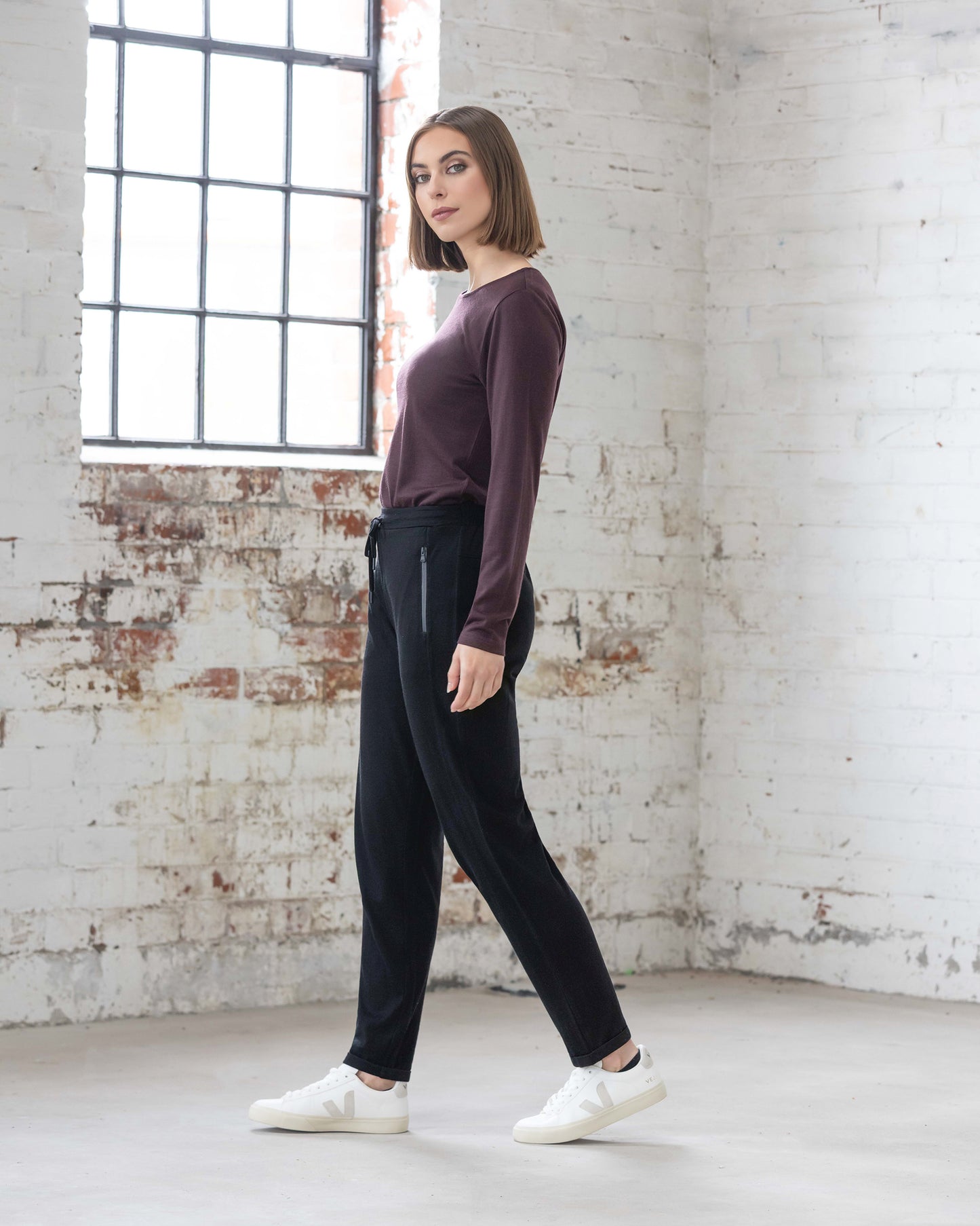 Walker Merino Pant - Black